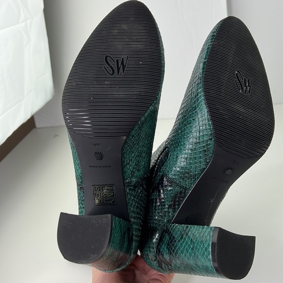 Stuart Weitzman Fifer 80 Emerald Boot with Chunky Heel - Picture 6 of 11